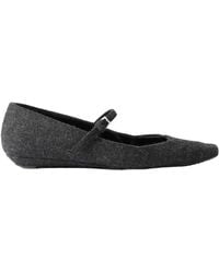 Loulou de Saison - Flannel Mary Jane Ballet Flats - Lyst