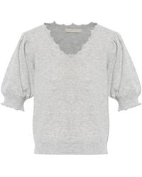 Ulla Johnson - Polline Ruffled-Sleeve T-Shirt - Lyst