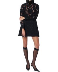 Patou - Lace Buckle Mini Dress - Lyst