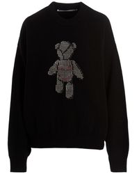 Alexander Wang - Beiress Crystal-Embellished Wool Jumper - Lyst
