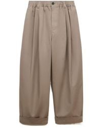 Marni - Canvas Pants With Pleats - Lyst