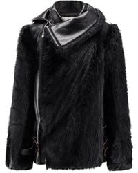 Sacai - Faux Fur & Shearling Jackets - Lyst