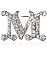 Max Mara - Facella Monogram Brooch - Lyst