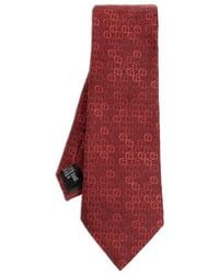 Giorgio Armani - Monogrammed Silk Tie - Lyst