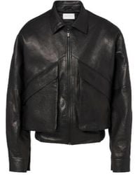 Magda Butrym - Leather Blouson Jacket - Lyst