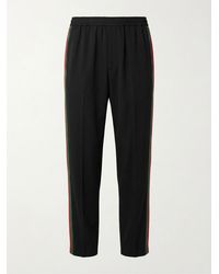 Gucci - Stretch Nylon Sportswear Pants With Web, Ready-To-Wear - Lyst