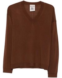 Semicouture - Ribbed-Knit Crew-Neck Top - Lyst
