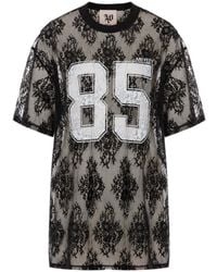 Aniye By - Lila Lace Mesh T-Shirt - Lyst