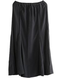 Baserange - Elasticated-Waist Midi Skirt - Lyst