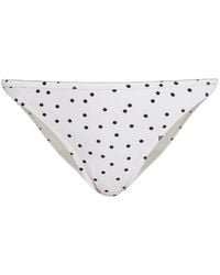 By Malene Birger - Astrida Polka-Dot Logo-Details Bikini Bottom - Lyst
