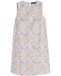 Weekend by Maxmara - Cotton-Blend Floral Print Mini Dress - Lyst