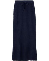 The Elder Statesman - Hollow Knit Maxi Skirt - Lyst