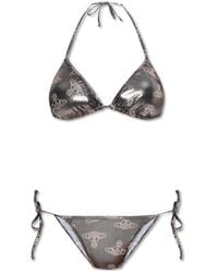 Vivienne Westwood - Orb Printed Bikini Set - Lyst