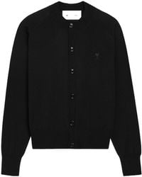 Ami Paris - Ami Ami De Coeur Crewneck Cardigan - Lyst