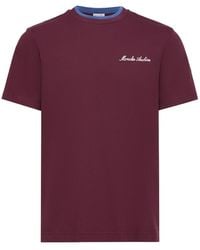 Moncler - Logo Embroidered Crewneck T-Shirt - Lyst