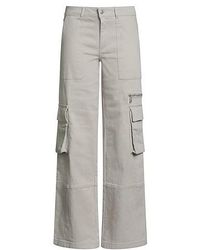MAX&Co. - Slim-Fit Solid-Color Cargo Pants - Lyst