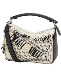 Loewe - Small Woven Puzzle Shoulder Bag - Lyst