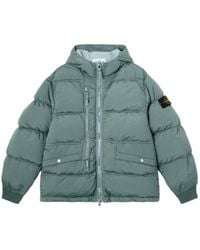 Stone Island - Hooded Padded Coat - Lyst