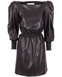 Philosophy Di Lorenzo Serafini - Faux-Leather Mini Dress - Lyst