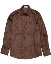 Valentino - Long-Sleeved Silk Shirt - Lyst