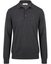 Brunello Cucinelli - Collared Long-Sleeved Knit Sweater - Lyst