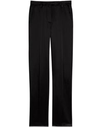 Dries Van Noten - Pulla Straight-Leg Satin Trousers - Lyst