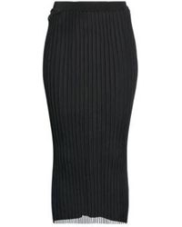 Sportmax - Solid-Color Knitted Midi Skirt - Lyst