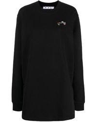 Off-White c/o Virgil Abloh - Embroidered Floral Arrow Sweatshirt Dress - Lyst