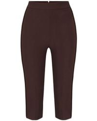 Elisabetta Franchi - Satin Insert Capri Trousers - Lyst
