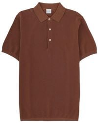 Aspesi - Textured Knit Polo Shirt - Lyst