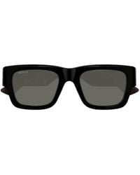 Gucci - Eyewear Rectangular Frame Sunglasses - Lyst