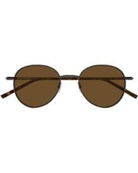 Saint Laurent - Eyewear Round Frame Sunglasses - Lyst