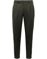 PT01 - Pt Torino Tapered Leg Herringbone Trousers - Lyst