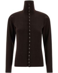 Lemaire - High-Neck Cardigan - Lyst