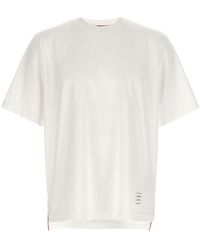 Thom Browne - Stripe Detailed Crewneck T-Shirt - Lyst