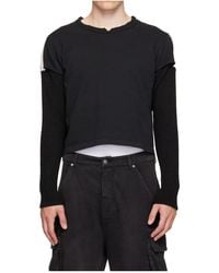 424 - Distressed Crew Neck T-Shirt - Lyst