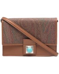 Etro - Crown Me Paisley-Print Crossbody Bag - Lyst