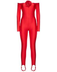 GIUSEPPE DI MORABITO - Shiny Elastic Knit Jumpsuit - Lyst