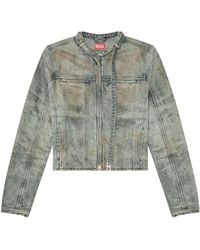 DIESEL - D-Vulmar-Fsi Slim Denim Jacket - Lyst