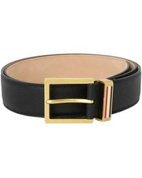 Thom Browne - Pebble-Grain Metal-Loop Belt - Lyst