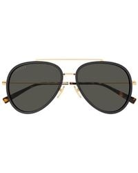 Gucci - Eyewear Aviator Frame Sunglasses - Lyst