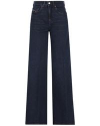 DIESEL - High-Waist Straight-Leg Jeans - Lyst