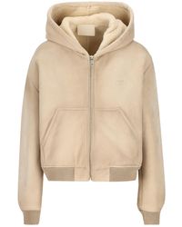 Prada - Shearling-Lined Hooded Jacket - Lyst