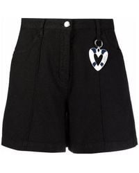 Moschino - Heart-Shaped Key Chain A-Line Shorts - Lyst