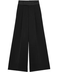 Saint Laurent - Wide-Leg Tuxedo Pants - Lyst