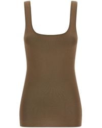 Entire studios - Square Neck Stretch Top - Lyst