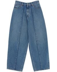 MM6 by Maison Margiela - High Waist Straight-Leg Jeans - Lyst