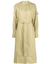 Studio Nicholson - Itarsi Poplin Belted-Waist Dress - Lyst
