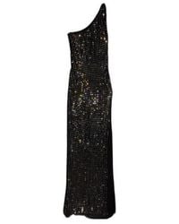 Gucci - Embroidered Jersey Long Dress - Lyst