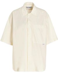 Sunnei - Cotton Short-Sleeved Shirt - Lyst